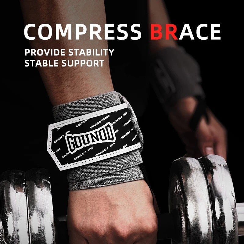 Bluejw Ready Stock Gym Wrist Straps: Support Wraps for Weightlifting, Dumbbell, Pull-Ups & Fitness Protection - Image 3